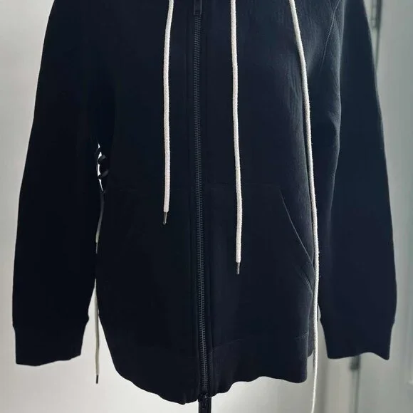 Craig Green Black Bonded Jersey Men's Zip Hoodie w/ Body & Hood Cording – EU M - Picture 7 of 11